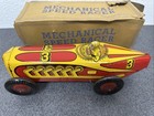 Vintage 1930 s Large Marx 13  Tin Litho Wind Up Mechanical Speed Racer