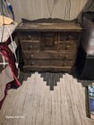 Antique Rustic Wooden Chest Of Cabinets 7 Drawers