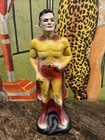 Vintage C  1940 Superman Carnival Prize Chalk Ware Statue Circus Fair Dc Comics