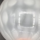 Blown Coin Dot Glass Shade Honeysuckle Mcm Swag Globe Ball No Lamp Vtg Fenton 