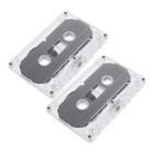  2 Pcs Audio Tape Cassette Replacement Message Recorder Cassettes