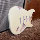 Relic Fender Stratocaster Body Alder Aged Olympic White Nitrocellulose 3lb     