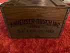 Vintage 1976 Anheuser Busch Budweiser Centennial Wooden Beer Crate 1876-1976 Box