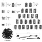 76 Pcs Vikings Hair Jewelry Norse Runes Tube Beads For Dreadlocks Braids