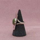 Navajo Sterling Silver Vintage Elongated Turquoise Ring Size 6 25