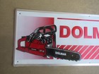 Dolmar Chainsaw Embossed Tin Dealer Sign 36  X 12 