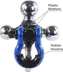Tri-ball Hitch Mount W  Shackle   Hook For Trailer 2  Receiver  Tow Capacity