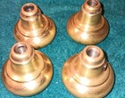  Vintage 2  Round By 1 75  deep Brass Passage Door Knobs Set Screw On Three Pair