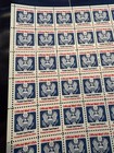 Us    O138 Eagle Official  d  Postal Card Rate Complete Sheet Of 100 Stamps  Mnh