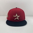 New Era 59fifty Houston Astros Fitted Hat Cap Red Black Gold 2004 All Star Game