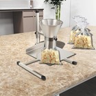 Stainless Steel Feeding Hopper With Support Stand Manual Filling Package Funnel