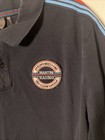 Genuine Porsche Men s Dark Blue Martini Racing Polo Shirt  Sz L