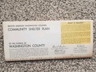 1965-68 Fold Out Pamphlet Community Fallout Shelter Plan - Arkansas Counties