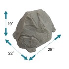 Decorative Faux Stone Landscaping Rock Cover     Non Vented Design