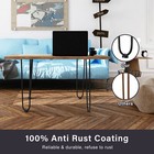 Tc-homeny 30  Metal Hairpin Legs Set Of 4 Solid Iron Coffee Table Desk Legs