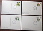 Gb Phq Cards 1986 -nature Conservation    Back - Fdi  Full Set Used Free Post Uk