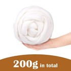 7 02 Oz Wool Roving For Needle Felting Bulk Wool Fiber Diy Spinning Craft Suppli
