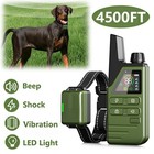 Dog Training Collar 4500ft With Remote Rechargeable Shock Pet Waterproof Trainer