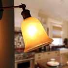 Giluta 4 Pack Bell Shaped Glass Shade Replacement Frosted Light
