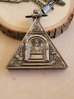 Masonic Triangle Pocket Watch Masonic Freemason Square   Compasses Pocket Watch