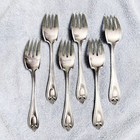 Vintage 1847 Rogers Bros Old Colony Pattern Salad Or Cocktail Forks Silver Plate