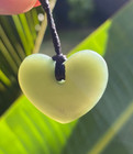 Translucent  Gem Nz M  ori Inanga Pounamu Greenstone Jade Small Aroha Heart