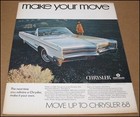 1968 Chrysler 300 Convertible Car Ad 1967 Automobile Advertisement Page Vintage