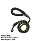 For Large Dog Puppy Walking Hiking Lead Rope Leash Reflective 5ft Leash Service