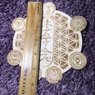 Reiki Long Distance Chakra Energy Healing Crystal Grid Plate Flower Of Life