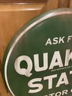 Quaker State Metal Sign Oil Can Gas Station Garage Vintage Style Auto Wall Decor