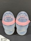 Como Tomo 8oz  Baby Bottle 2 Pack Pink Soft Hygienic Silicone Extra Wide Mouth  