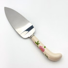 Franciscan Desert Rose Pie Cake Server With Stainless Blade 10    Vintage England