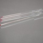 5 Pieces lot  Lab Glass Thermometer 0      200       28 Cm Length  Red Indicator