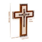 Christian Wooden Wall Cross  3 Layered Rustic Religious Farmhouse Wall Decor