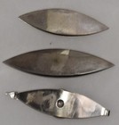 Vintage Lot Of 3 Chrome Unmarked Tatting Shuttle Lace Making Tools