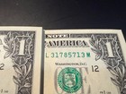 1 Pack Of  1  one Dollar  Bills -bep-100 Unc With Triple Bookends 