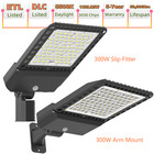 Led Parking Lot Light 200w 300w With Dusk To Dawn Photocell Shoebox Area Lights