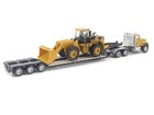Cat Ct681 Day Cab Tractor W trailer   950g Wheel Loader Diecast 1 87 Model 84418