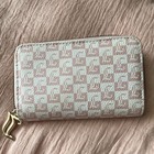 Juicy Couture Pink white Logo Zip-around Wallet W  Id Window   Card Slots