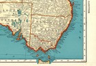 1942 Vintage Australia Map Atlas Map Of Australia Gallery Wall Decor 3182