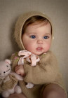 20 Inch Lifelike Reborn Baby Dolls Girl Eyes Open Silicone Newborn Doll With Rea