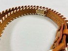 Vintage Native American South Western Leather Seed Bead Belt 34 Inches