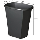 Sterilite Trash Can  Plastic Bathroom Or Office Trash Can  5 5 Gallon  Black