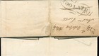Gb 14 Oct 1844 Edinburgh To Castle Douglas Stampless Fl Red Paid Too Late