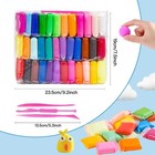 36 Colors Foam Air Dry Clay With Tools  Ultra Light Magic Modeling   Molding    