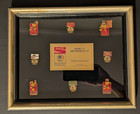 Vintage 1984 Coca-cola  Olympic Pin Set Of 8 Framed