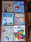Lot 18 Scrapbooking Paper Craft Card Ideas Books Memory Photo Album Magazines 