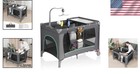 4-in-1 Portable Crib Playpen With Changing Table
