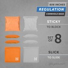 Professional Cornhole Bags Regulation All Weather Two Sided 4 Orange   4 Gray