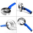 2 Pack Reversible Stainless Steel Curry Comb 2 Count  pack Of 1   Royal Blue
